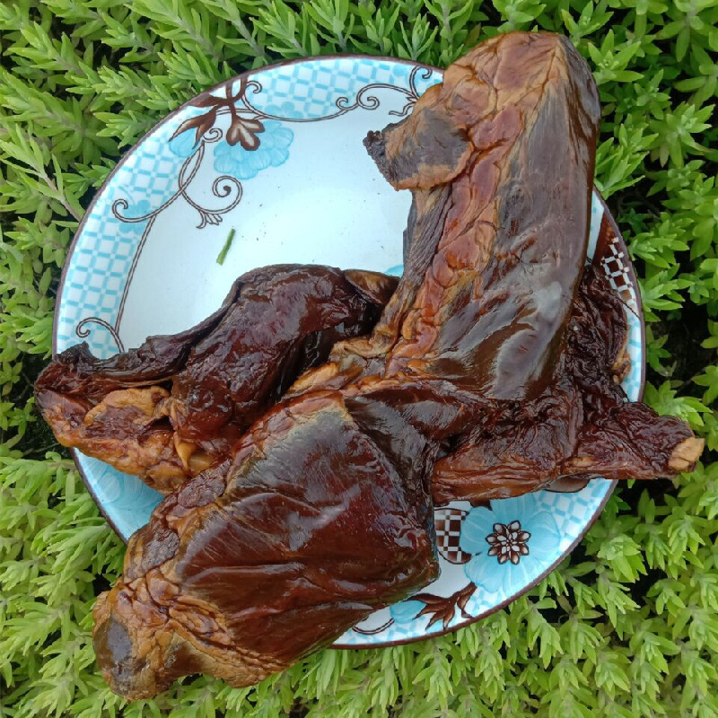 湖南特产手工柴火烟熏猪心湘西腊味老腊肉腌制咸味腊猪心500g湖南烟熏