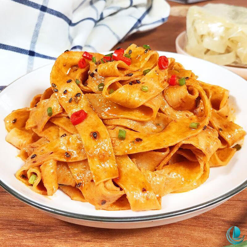 麻酱面皮儿120g16包清真众亿麻将面皮凉皮干拌速食网众忆兰州牛肉面86