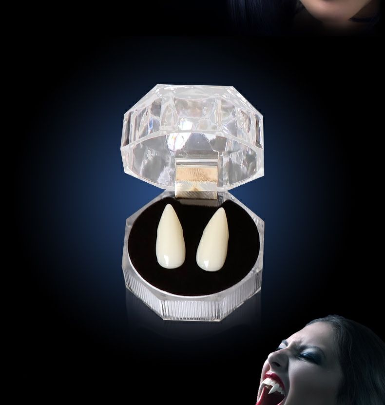 【精选】万圣节cospla【精选】僵尸牙虎牙道具吸血鬼假牙齿獠牙精灵
