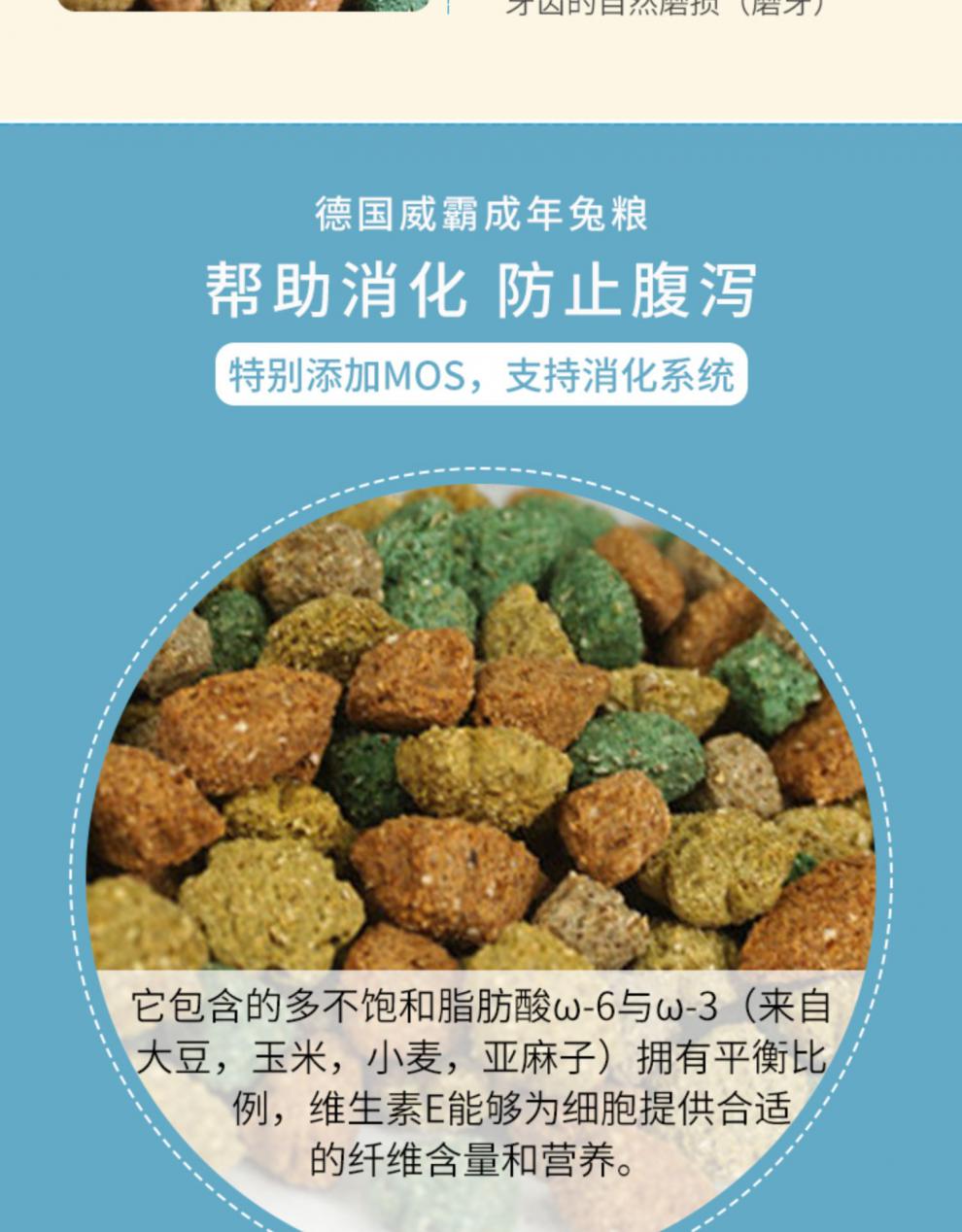 荷兰beaphar威霸护理成兔粮老年兔粮幼兔粮试吃高纤维营养美毛幼兔