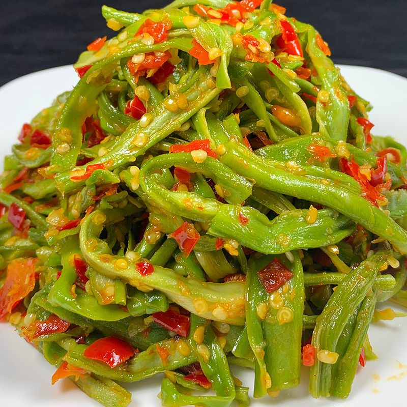 新鲜香辣贡菜脆椒响菜下饭菜辣椒酱咸香菜正宗开胃拌面即食速食香脆
