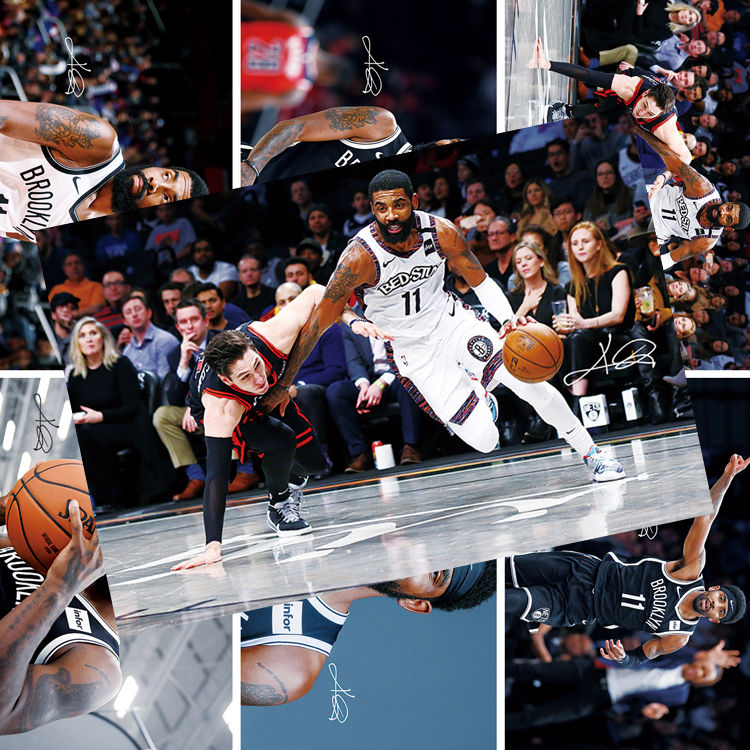 伊麦卡 欧文海报nba全篮网周边同款卧室宿舍超大高清墙贴墙纸 【欧文