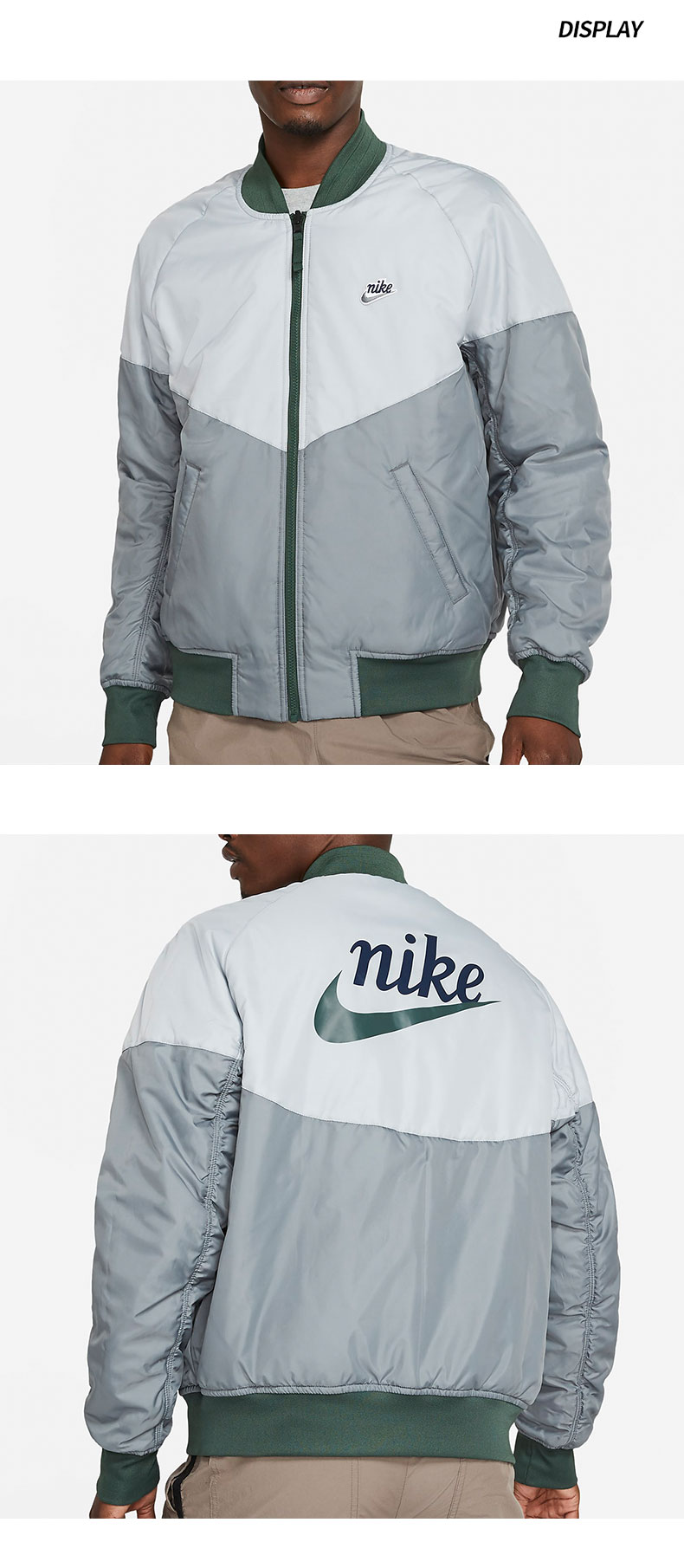 耐克外套男装秋冬季运动服两面穿跑步训练健身透气舒适防风休闲夹克cz