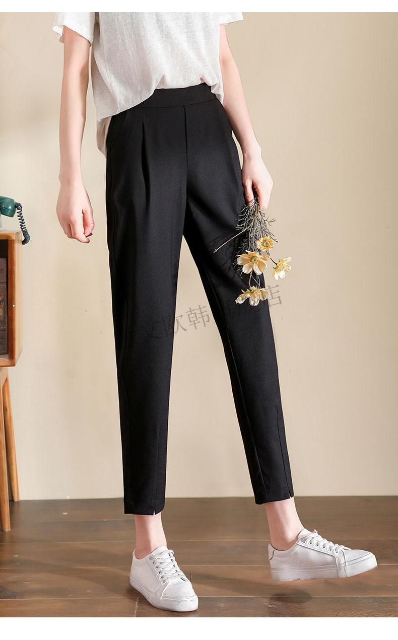 意文欧韩今年流行亿万少年小尼力裤子女夏薄款夏季女裤小个子八分裤