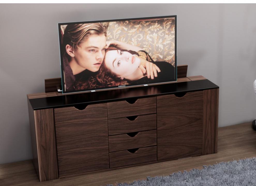 【夏季京选】隐形升降电视柜 升降电视柜智能苏明玉电动隐形大理石板