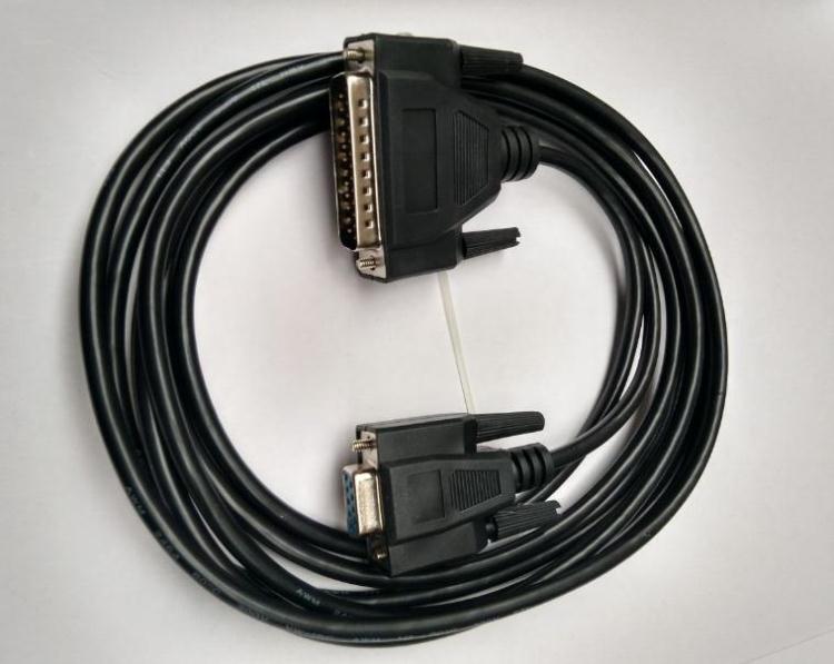 db9串口转并口数据线 9孔转25针线电脑连接25孔票据打印机 1.