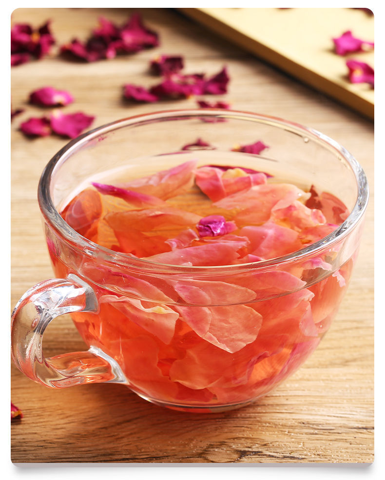 玫瑰花瓣干花食用墨红玫瑰花茶花冠茶大朵食用泡茶烘培冰粉配料滇红