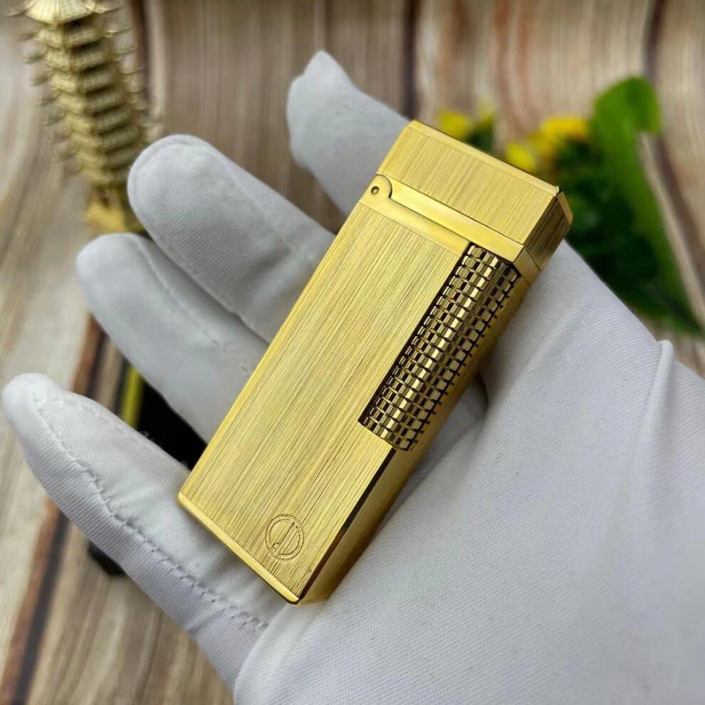 英国dunhill登喜路打火机铜贵金属朗声气体火石礼品男 时尚黑 火石