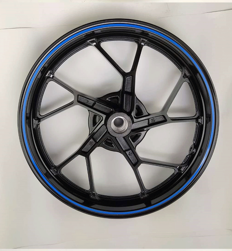 适gsx250r摩托车轮毂带abs铝轮dl250红蓝边前轮后轮dr300钢圈原厂gsx