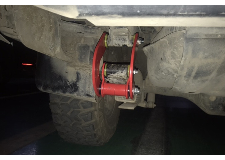 江铃域虎5 7 9改装底盘前后升高套件2寸折叠吊耳加强钢板舒适减震 前