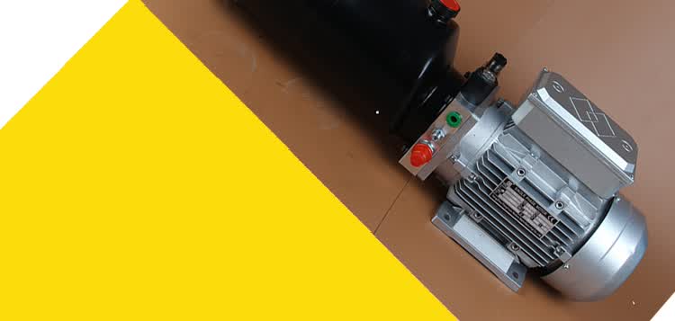 定制液压动力单元总成12v24v微型单双向液压泵站电动升降平台油缸1224