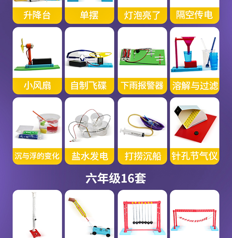 stem科学小实验套装儿童玩具小学生幼儿园手工科技发明制作器材料小学