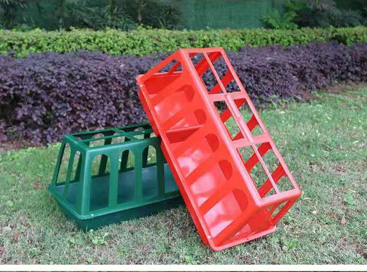 鸡食槽防撒大号长方形喂鸡食槽喂水槽加厚鸡鸭喂食器养殖鸡食槽 绿色