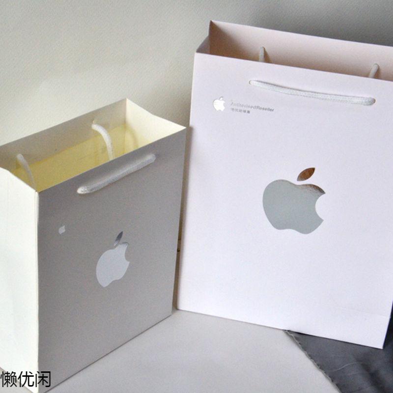 手机纸袋移动华为vivooppo手提袋子礼品袋购物包装袋苹果手提袋银色