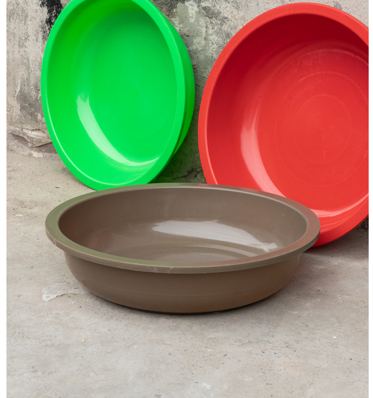 牛筋盆老式大号加厚塑料大盆子强化塑料盆洗衣盆洗澡大盆圆盆泡脚大红