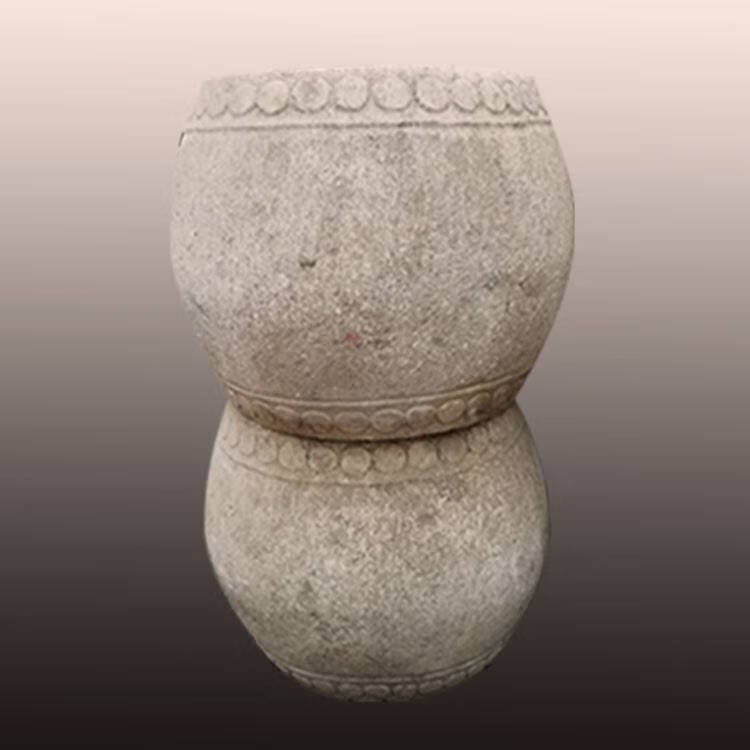 石鼓大门摆件 石鼓门墩厂家直销汉白玉仿古石雕柱墩汉白玉老旧圆石墩