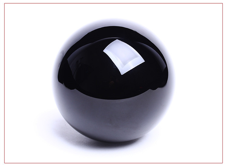 黑色水晶球风水球天然黑曜石水晶球摆件黑色水晶原石打磨心经球大悲咒