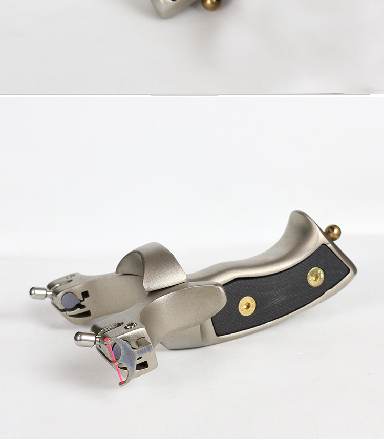 快压免绑弹弓不锈钢战狼提拉速夹反曲弹弓钛合金可调节一点瞄分体凸轮