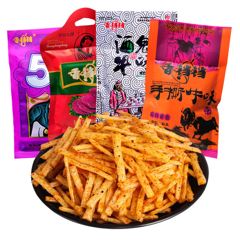 香铛铛手撕牛味辣条8090儿时怀旧零食混合多种规格休闲小零食香铛铛