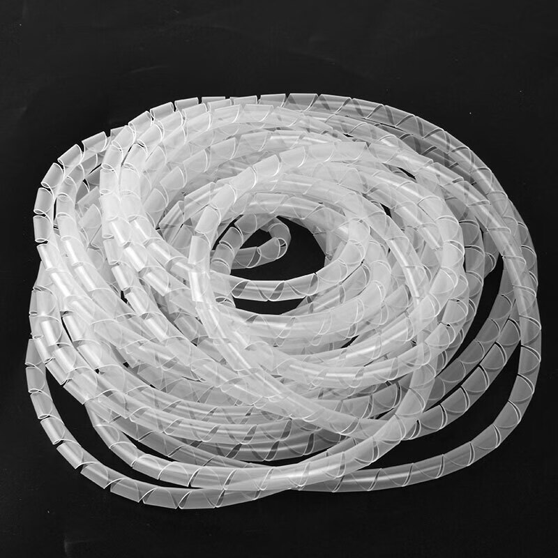 缠绕管包线管绕线器理线器集线器理线管电线线束护线套螺旋保护套白色