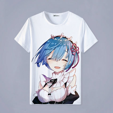 杉派狼re从零开始的异世界生活周边短袖蕾姆拉姆二次元衣服男女动漫