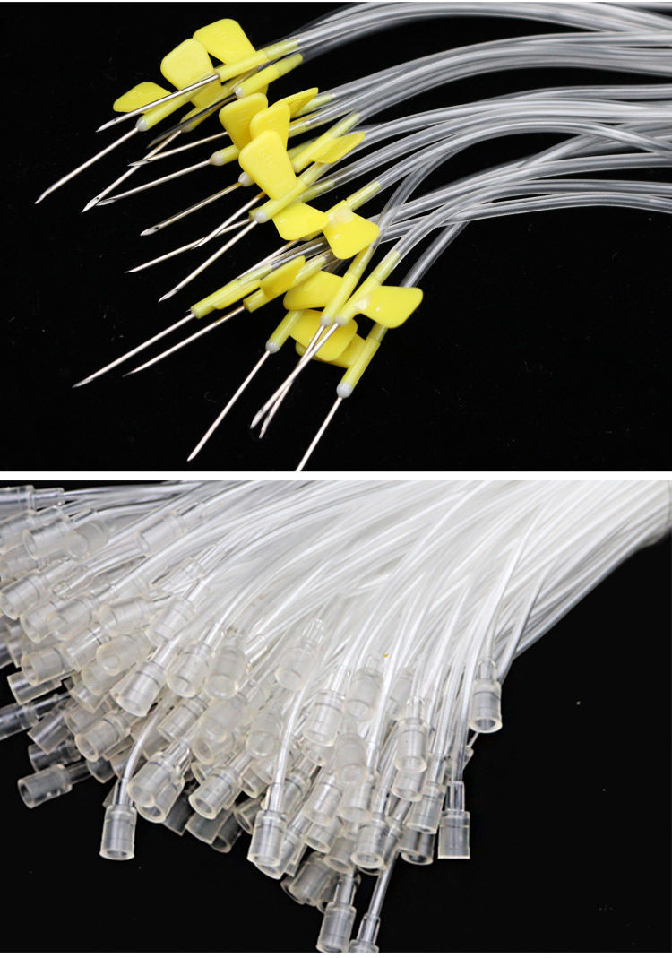 兽用输液管猪羊牛用方便针输液软管延长线一次性100根boussac不带针头
