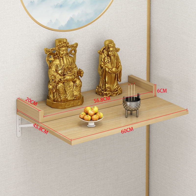 空雨支架佛龛财神爷供奉台挂墙神佛柜佛神支架仿古神位佛像吊柜新品桌