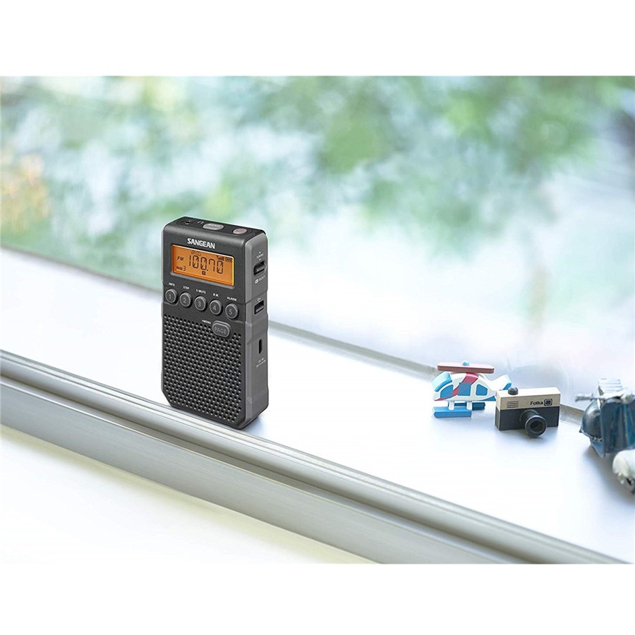 山进(sangean) dt-800 am/fm收音机袖珍 便携复古老人锻炼 天气警报送