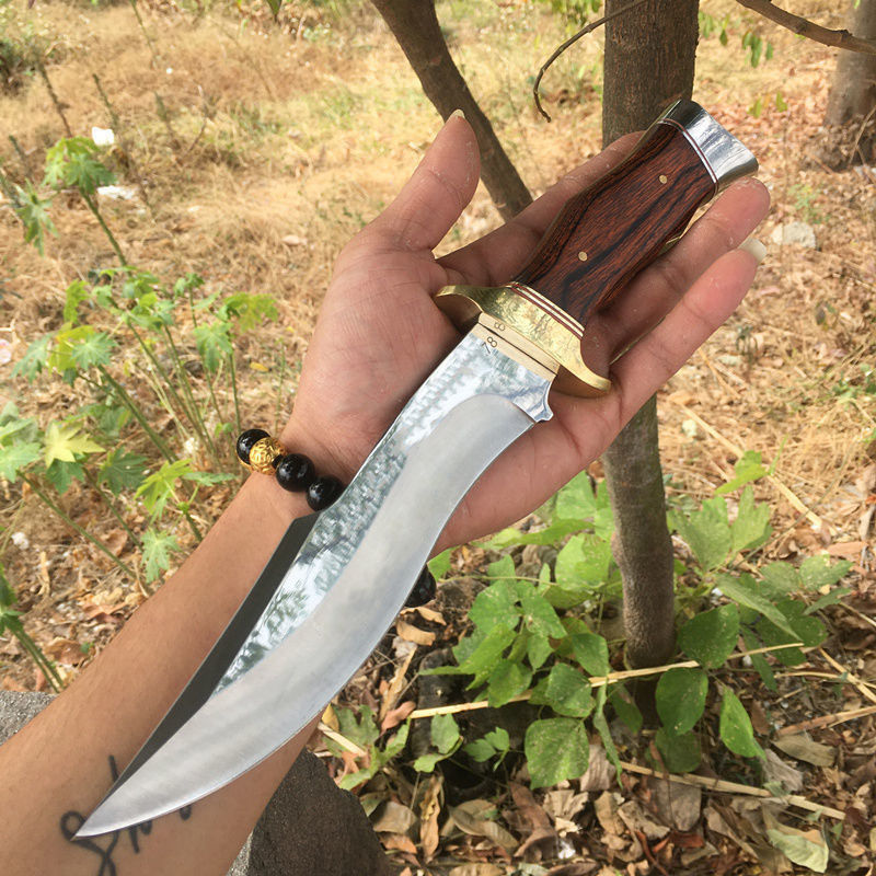 尼泊尔军弯刀sa78刀具防身军工刀户外小刀高硬度直刀求生刀野外生存