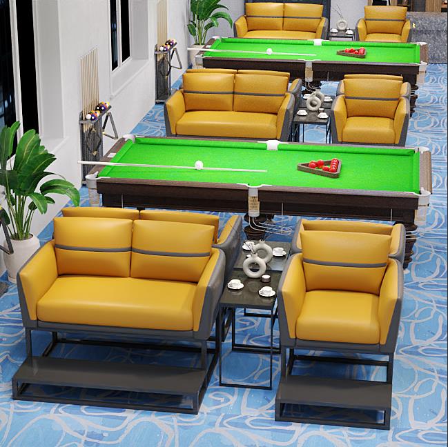 台球厅专用沙发 台球专用观球椅卡座沙发椅俱乐部观球椅轻奢高端桌球