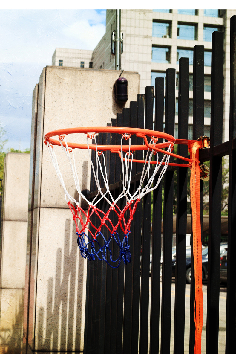 墙上篮球框篮球圈篮球架安装墙上室外球筐投标准篮球可投标准球nba