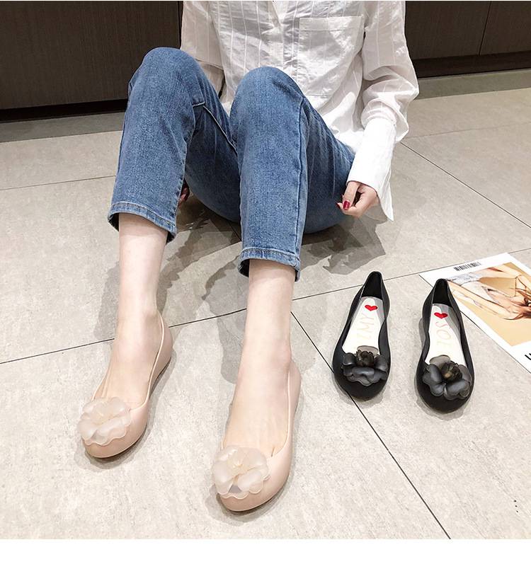 网红果冻鞋女夏2021鱼嘴平底内增高鞋泰国蝴蝶结浅口舒适软底单鞋黑底