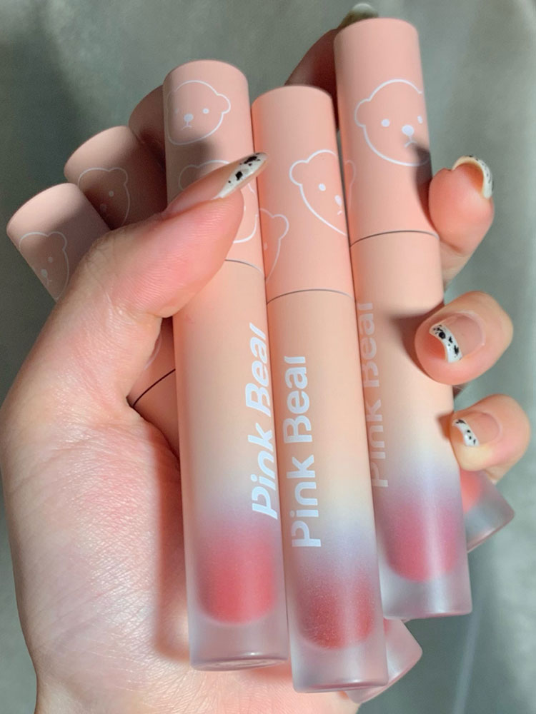 依漾pinkbear皮可熊珍珠唇釉限定镜面水光牛仔唇泥b111皮克熊泡泡b707