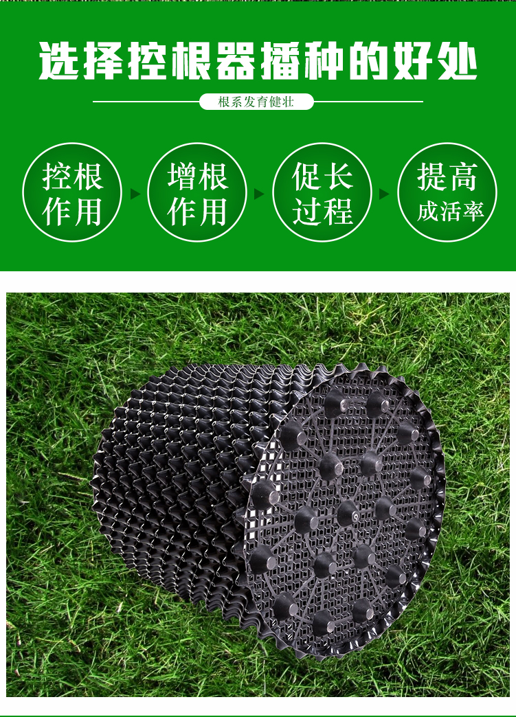 控根器围树板塑料通用盆景加厚快速育苗植树专用阻根板限根器底盘80