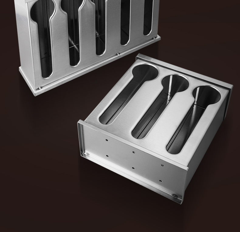 勺子收纳盒不锈钢商用收纳架小勺子收纳盒架托饭店餐厅调羹汤匙勺子盒