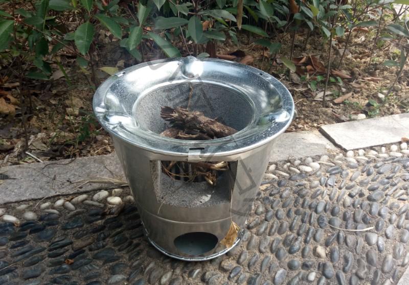 四世生花 柴火灶农村烧劈柴炉灶农村小 木炭炉取暖炉 户外烧烤炉烧柴