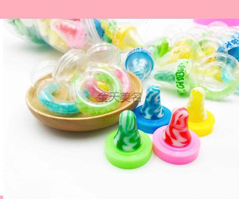 戒指奶嘴糖10g糖果水果味糖果休闲怀旧零食糖玩戒指奶嘴糖10个