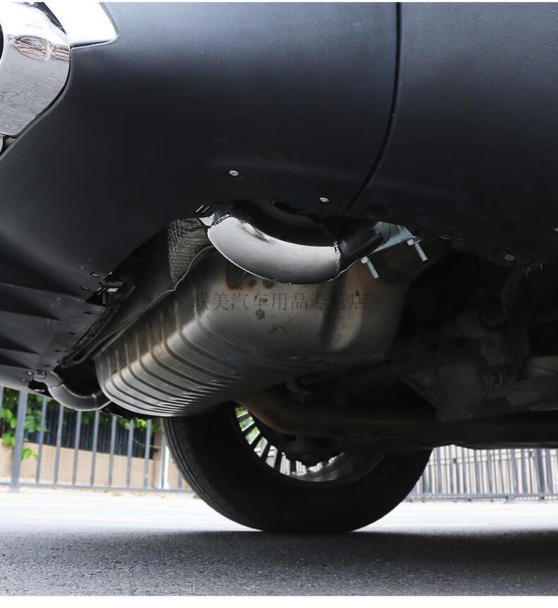 coupe 450轿跑改装真四出尾喉排气管配件用品 奔驰gle amg53为圆形四