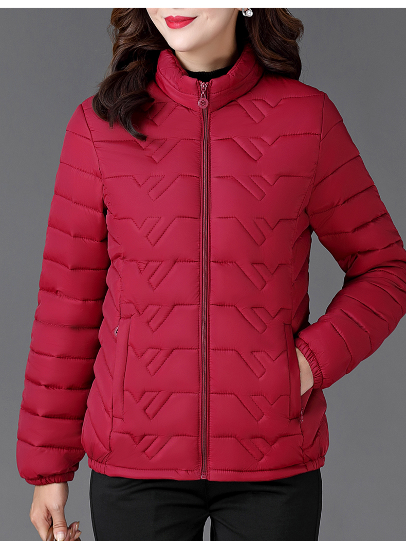 女士冬季小款棉袄棉服短款3040岁小棉衣秋冬妈妈小个子保暖大号码中