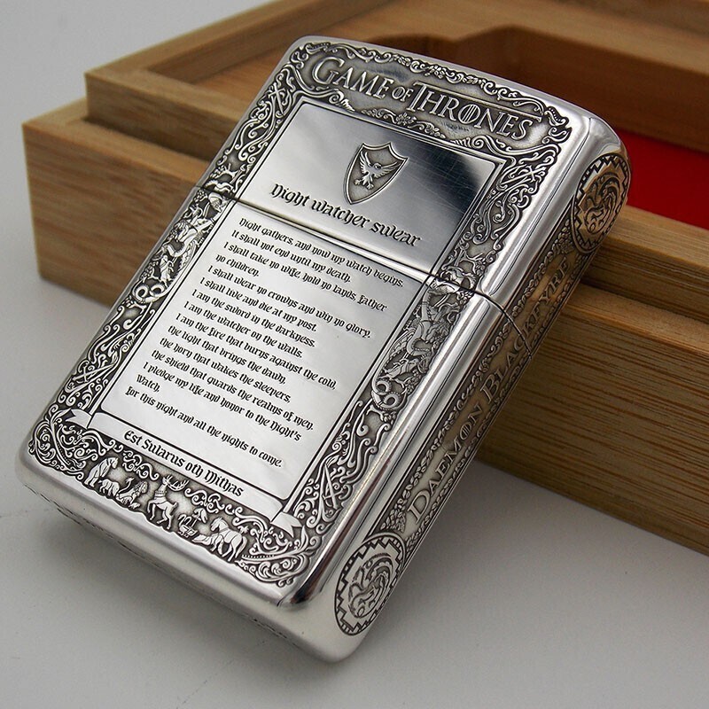 之宝zippo打火机男士盔甲五面精雕权利的游戏男士礼品专柜zp防风芝宝