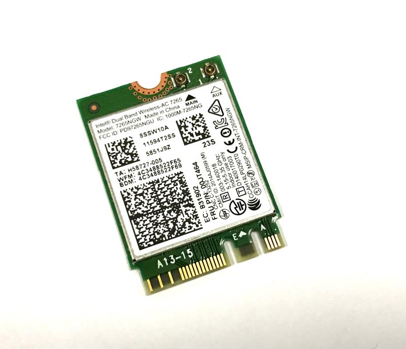 ibmx250t450t550w450l450e450intel7265ac无线网卡