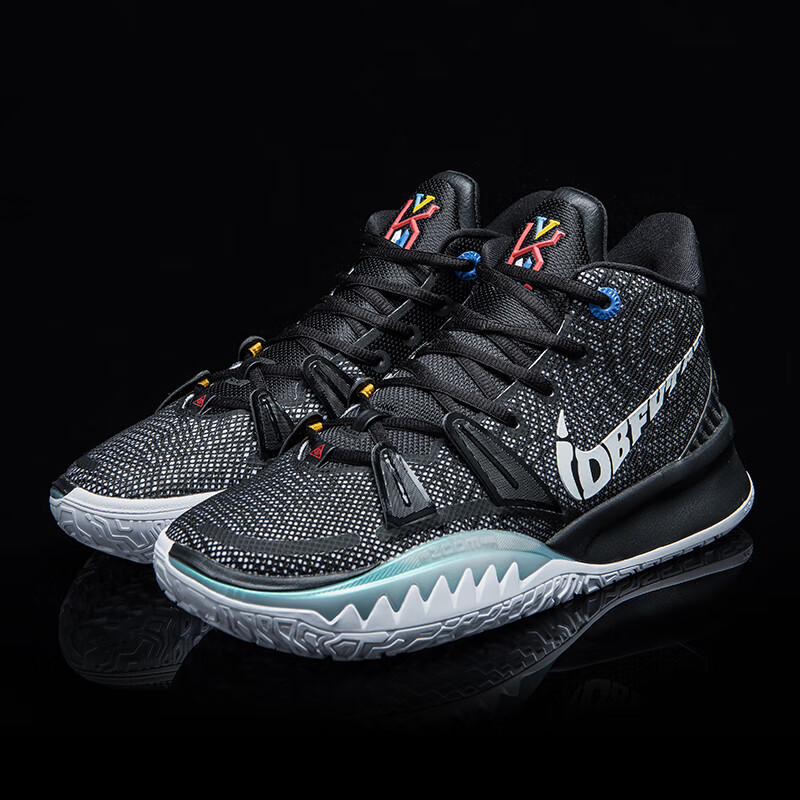 博欧文7欧文7代鸳鸯篮球鞋限量版18代战靴透气运动鞋夏7黑白夜光40