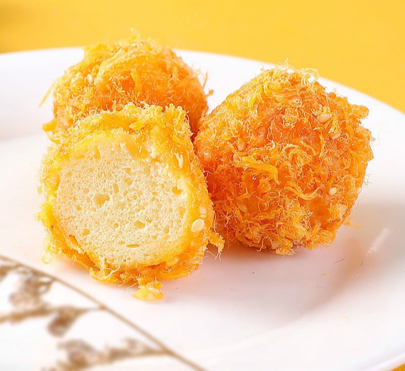 小薇肉松贝贝 10个*100g 蛋糕小微家作海苔味原味肉松球手工蛋糕 原味