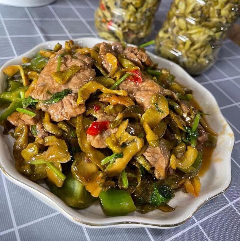 信都小吃地瓜酸广西贺州特产农家自制下饭菜瓜皮酸 1瓶 皮酸 1瓶