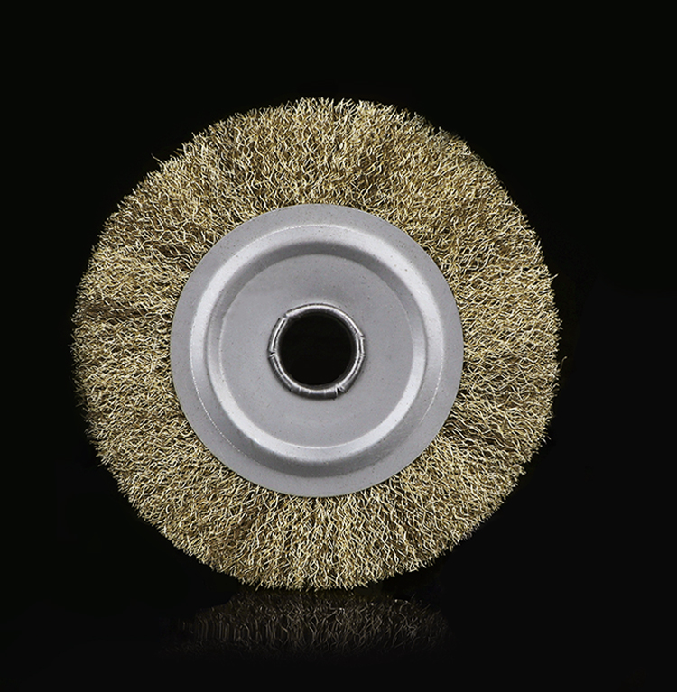 定制平行钢丝轮不锈钢钢丝轮钢丝刷拉丝打磨除锈砂轮机抛光轮钢丝刷子