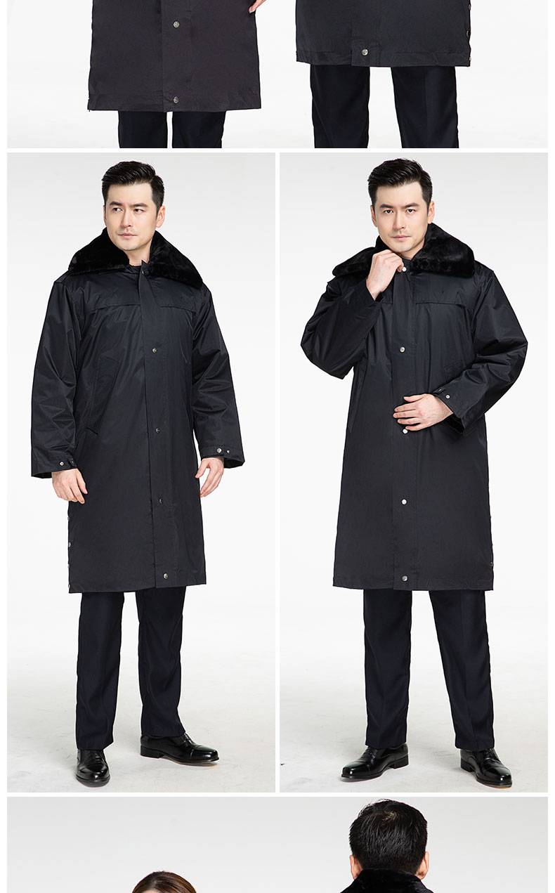 冬季值班保安大码保暖工作服大衣男加厚防寒冬装女中长款东北劳保袄中