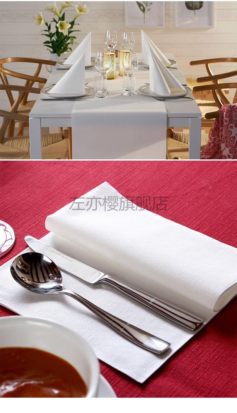 口布 餐厅 餐巾纸duni彩色一次性餐桌口布巾折花方巾婚礼婚宴西餐垫