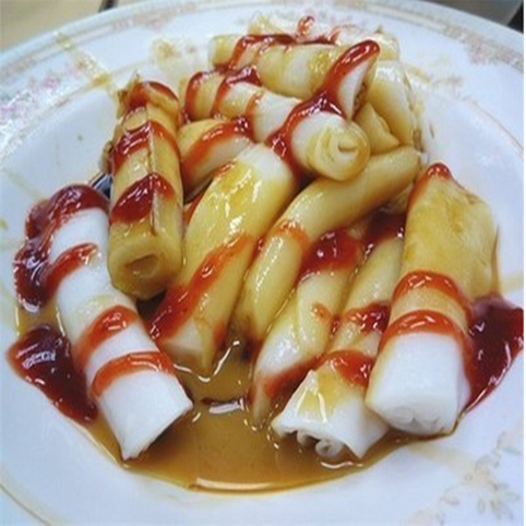 圆肠粉斋肠粉河粉混酱肠粉珍珠粉3份装 珍珠肠粉280克*5包带酱【图片