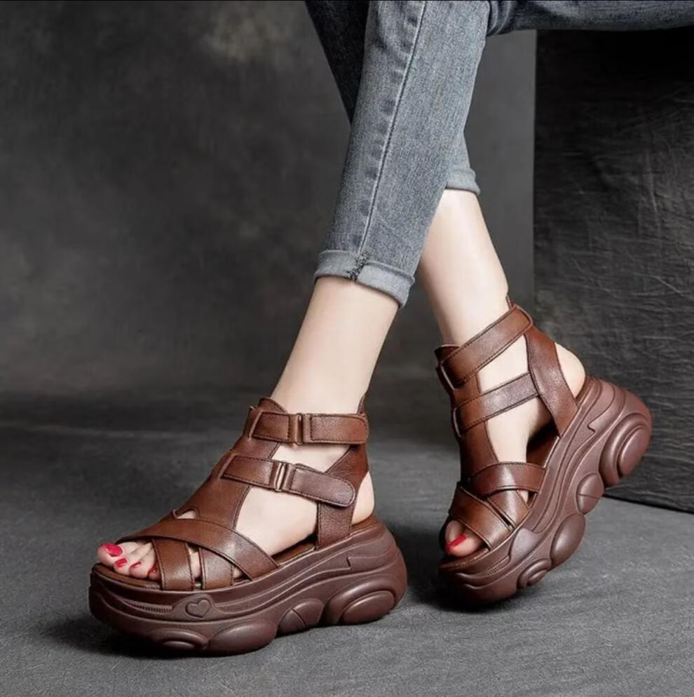 同款】温州跳跳女鞋凉鞋女夏季复古女鞋流彗 黑色 35【图片 价格 品牌