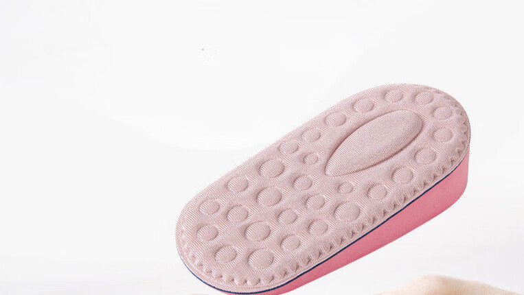 内增高鞋垫女式男士隐形增高鞋垫网红硅胶增高垫半垫吸汗减震1双25cm